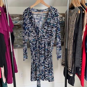 The Limited Wrap Around Blue Dress Size 1X